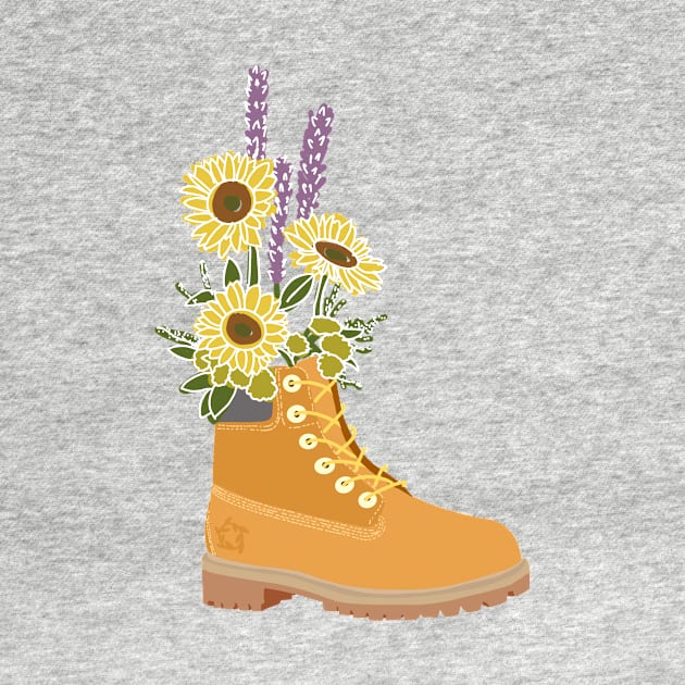 Flower boot sunflower by jrepkin